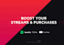 raise your music purchases on itunes, apple music, spotify, tidal youtube